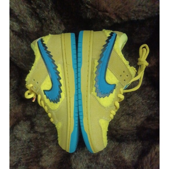New NO BOX Nike Dunk Low SB Grateful Dead Yellow Bear 2020 Size Womens 8 Rare - Picture 9 of 12